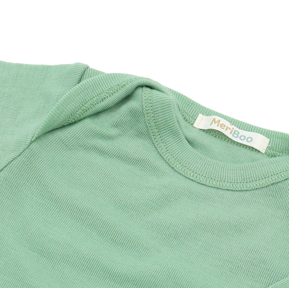 Боди с къс ръкав от 100% органична мериносова вълна