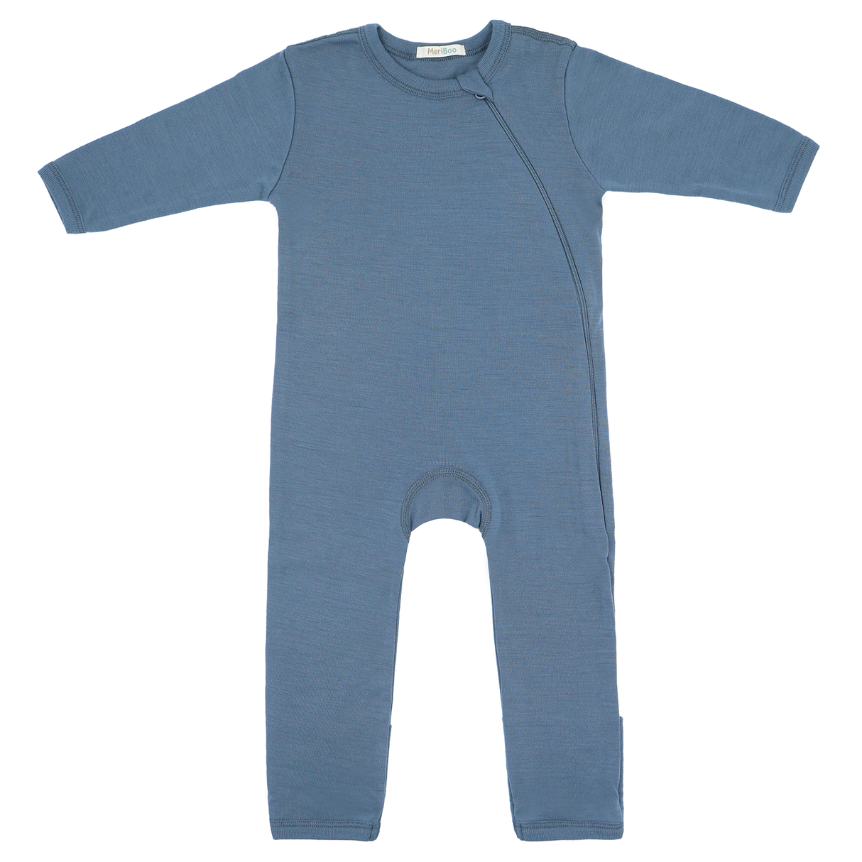 Гащеризон (ромпър) от 100% органична мериносова вълна с цип отстрани