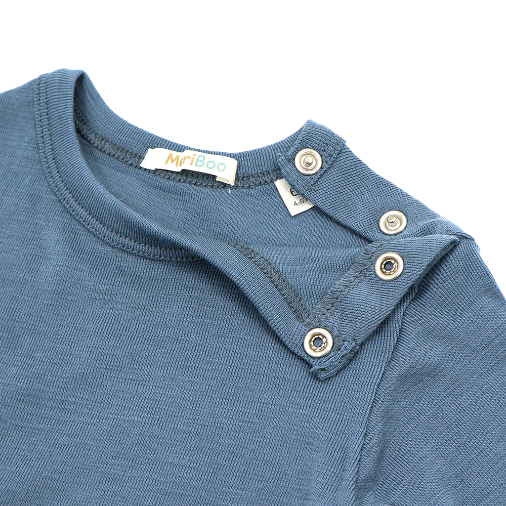 Боди с дълъг ръкав от 100% органична мериносова вълна