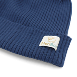 Шапка от 100% органична плетена мериносова вълна за бебета и деца