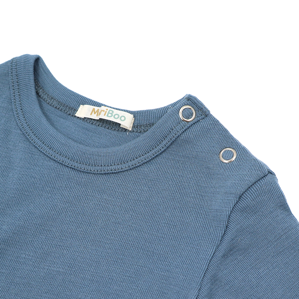 Боди с дълъг ръкав от 100% органична мериносова вълна