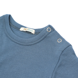 Боди с дълъг ръкав от 100% органична мериносова вълна