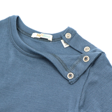 Боди с дълъг ръкав от 100% органична мериносова вълна